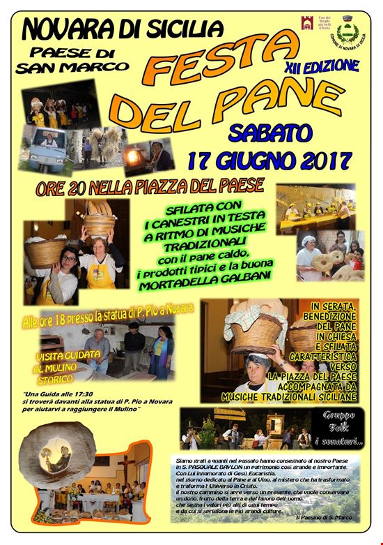 Festa del Pane XII Edizione Novara di Sicilia